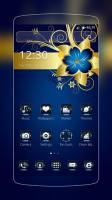 Golden Blue Flower for PC