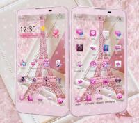 Pink Theme Eiffel Tower Love for PC