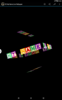 3D My Name Live Wallpaper for PC