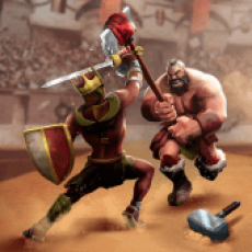 Gladiatorhelden botsen: Vecht- en strategiespel