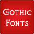 Gotische Schriftarten für FlipFont